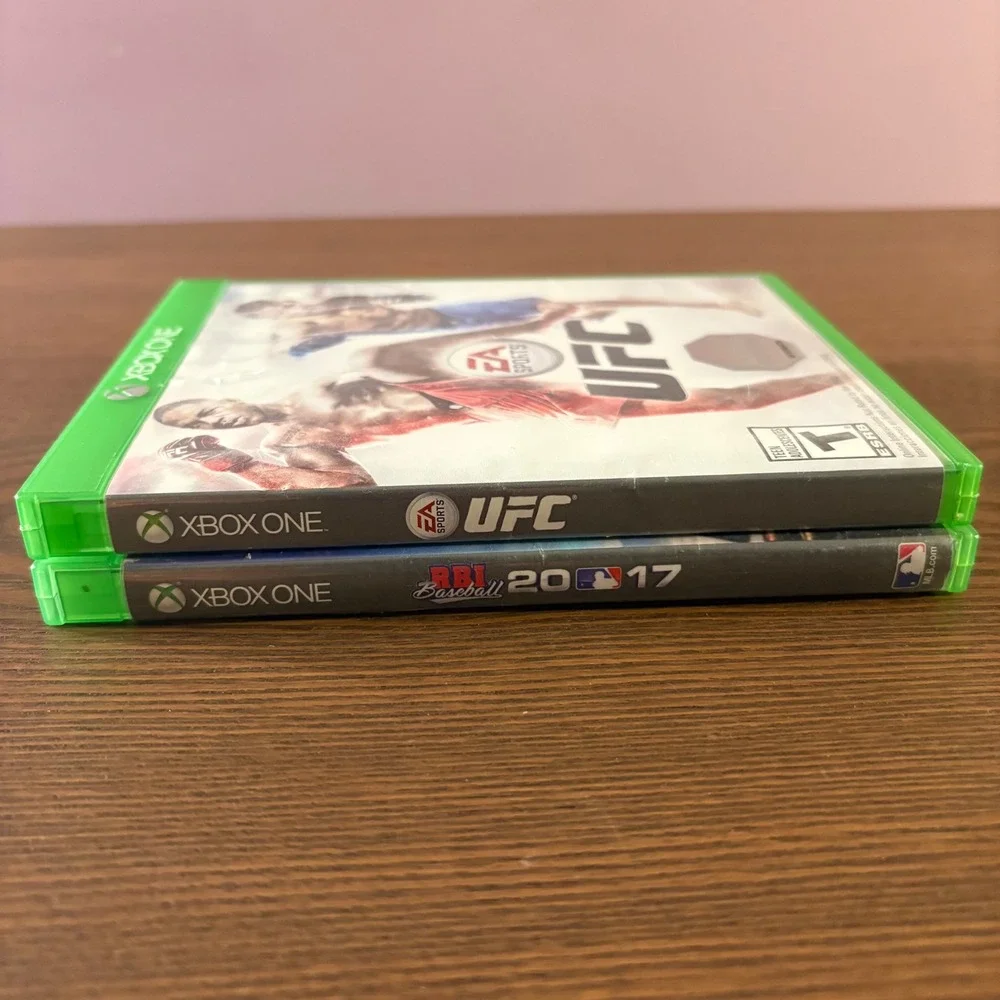 EA‎ Sports UFC and RBI Baseball 2017 Xbox One Bundle Games Excellent Sports Lot